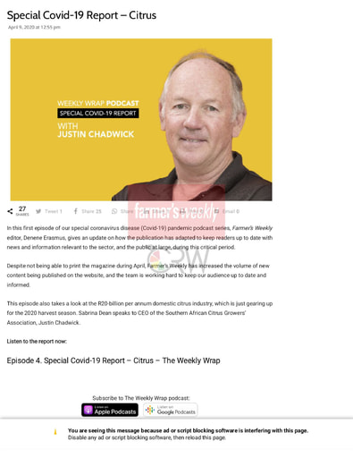 Special Covid-19 Report Citrus
