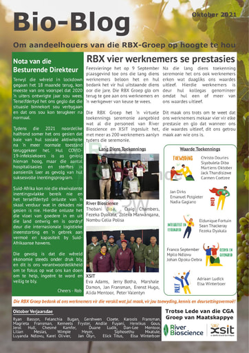 River Bioscience Bio-Blog 10/2021