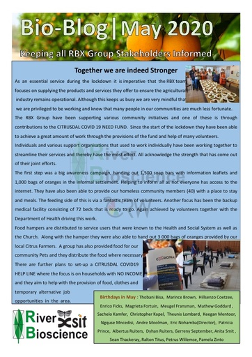 River Bioscience Bio-Blog 05/2020